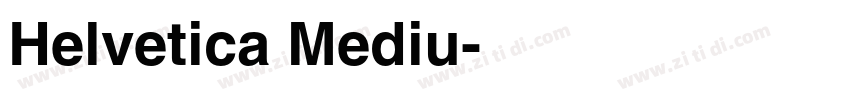 Helvetica Mediu字体转换